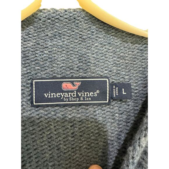 Vineyard Vines Men's Blue Chunky Roll Neck Sweater Pullover Sweatshirt Size L - Picture 2 of 7
